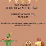 Come Join Us at Chick-Fil-A Fall Festival